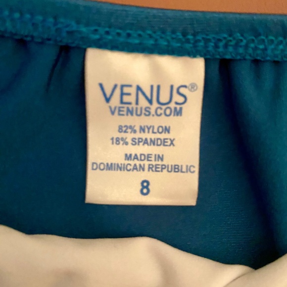 Venus 4 piece NWOT bikini skirt/dress set Teal sequin - Picture 9 of 16